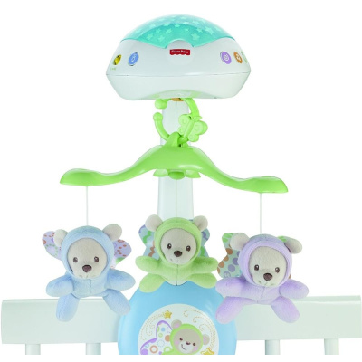 Мобиль-проектор 3 в 1 Мечты о бабочках Fisher Price Mattel CDN41